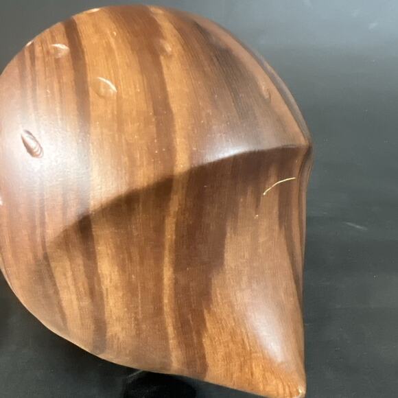 Vintage Wooden Hedgehog Figurine 6 x 5 Metal Feet Forest Animal Decor - Picture 8 of 10